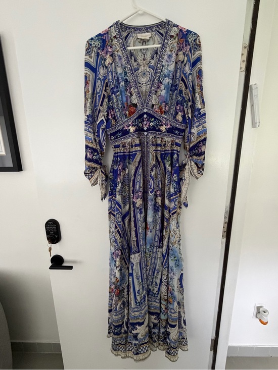 Camilla Dresses & Skirts - Camilla Blue Floral Print Maxi Dress